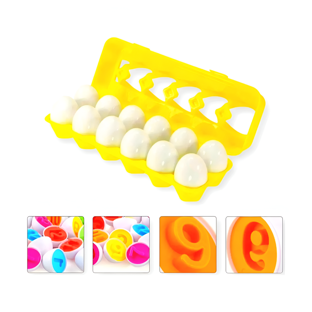 Huevos de Encaje Formas y Colores Amarillo