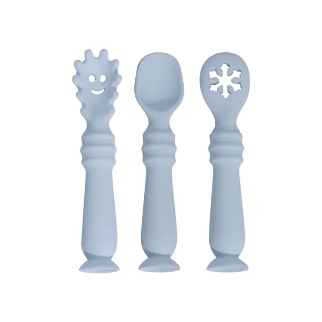 Set 3 Cucharas de Aprendizaje con Ventosa de Silicona