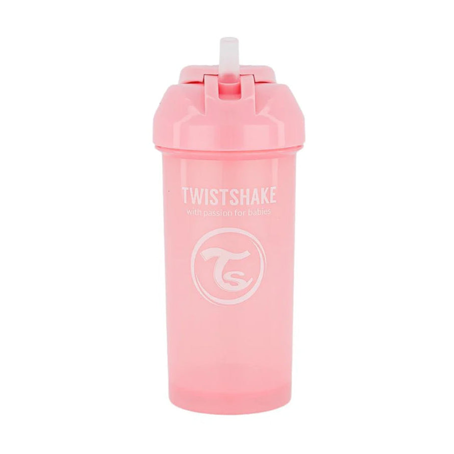 Vaso Twistshake Straw Cup 360ML Rosado