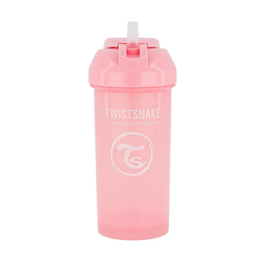 Vaso Twistshake Straw Cup 360ML Rosado