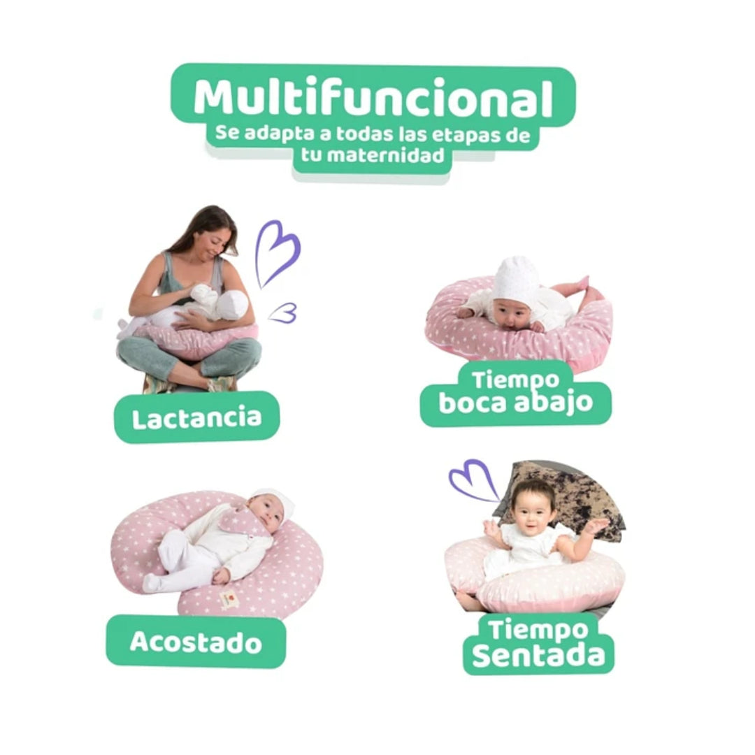 Cojín de Lactancia Algodón Verde