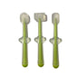 Set 3 Cepillos Dentales de Silicona Verde