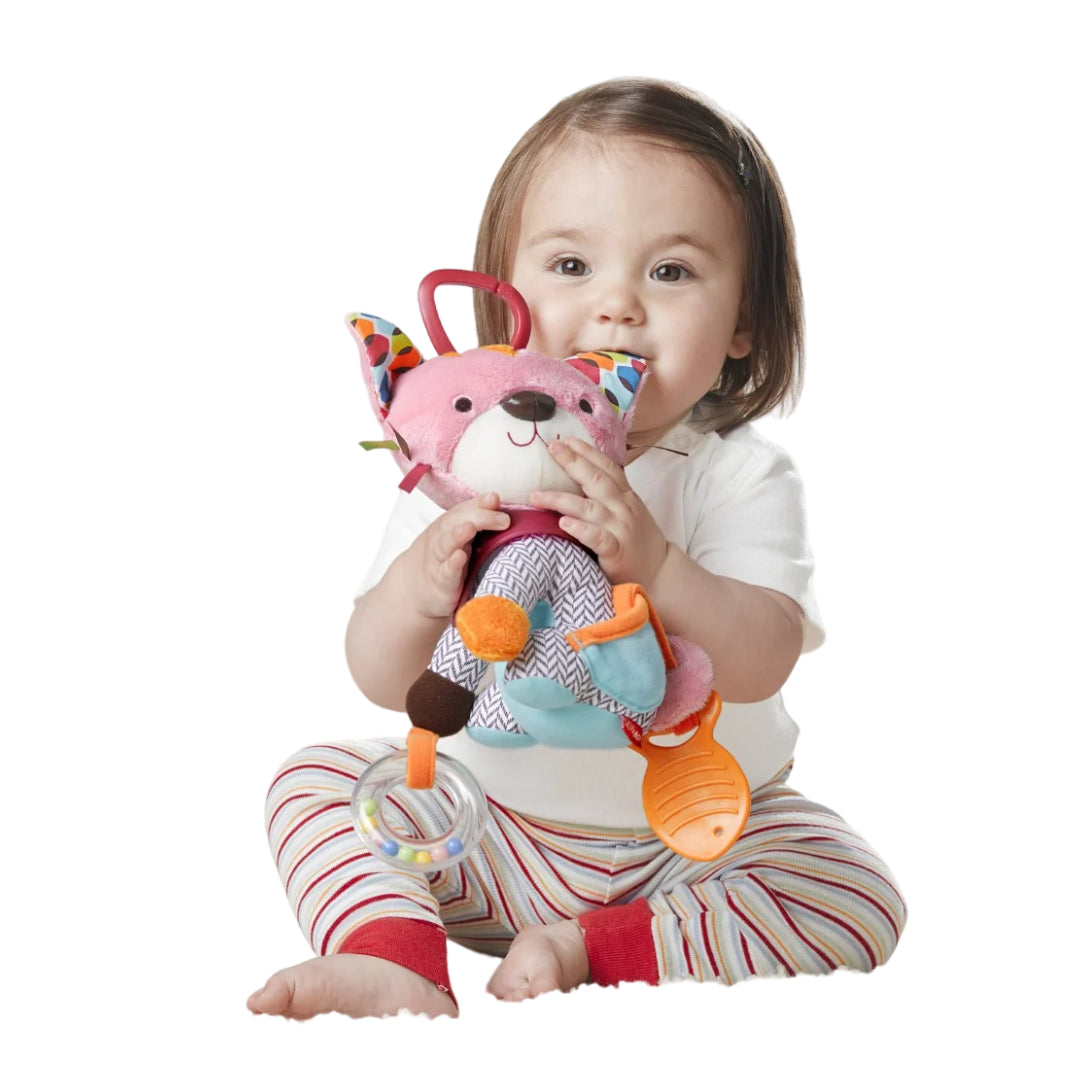 Peluche Estimulación Sonajero León Amarillo