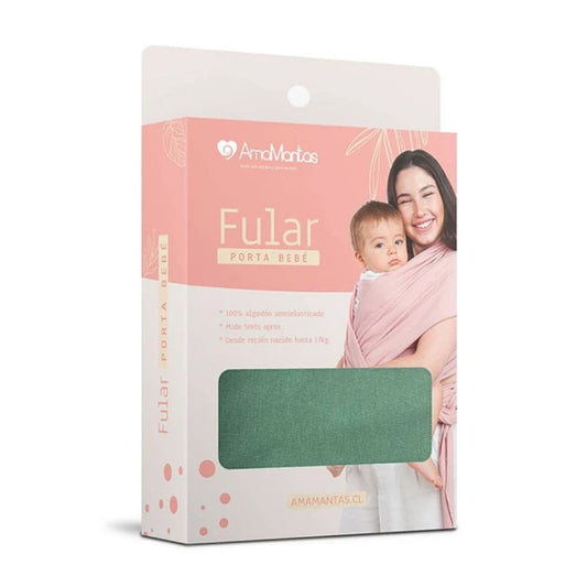 Fular Algodón Semielasticado Verde