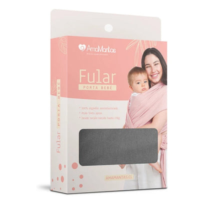 Fular Algodón Semielasticado Gris