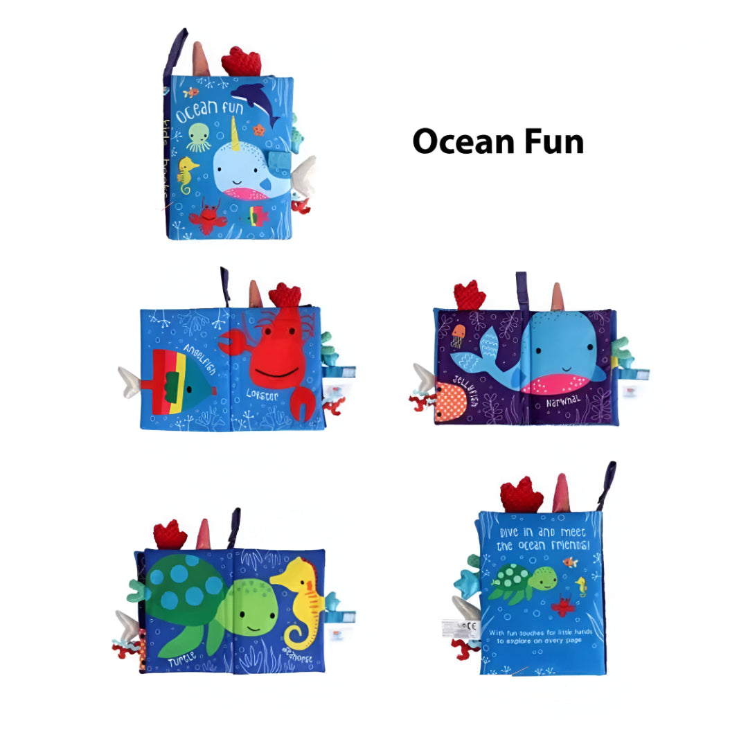 Libro Sensorial de Tela Océano