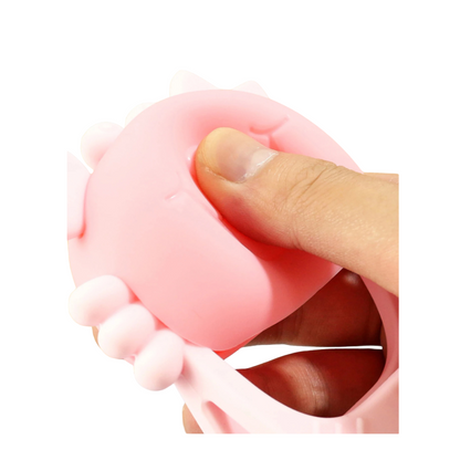 Mordedor Guante Agarre Cangrejo Rosado