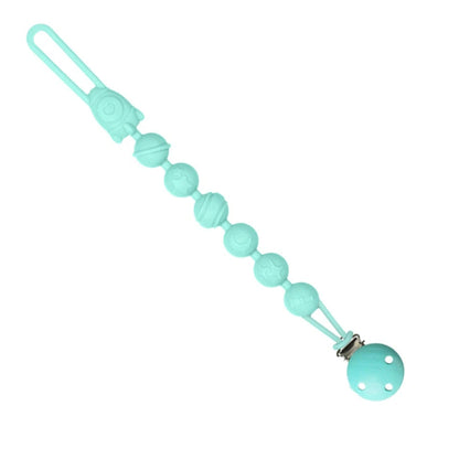 Porta Chupetes de Silicona Relieve Turquesa