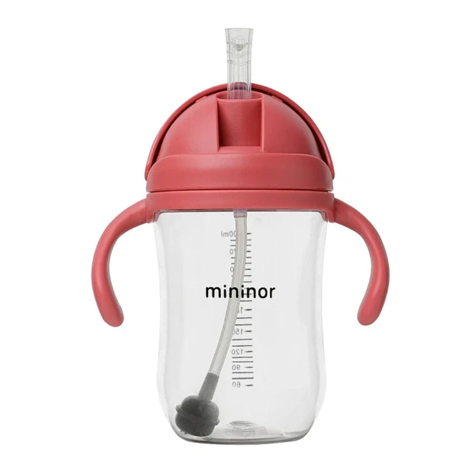 Vaso con Bombilla Rojo Mininor 330 ML