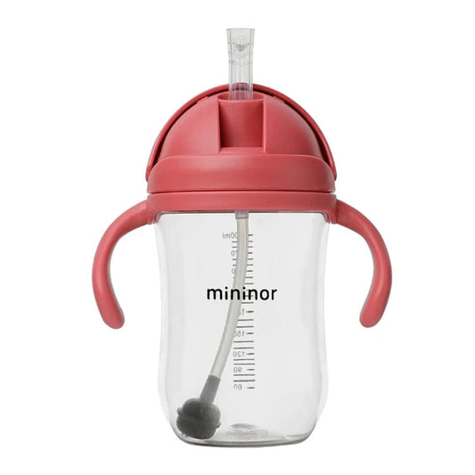 Vaso con Bombilla Rojo Mininor 330 ML