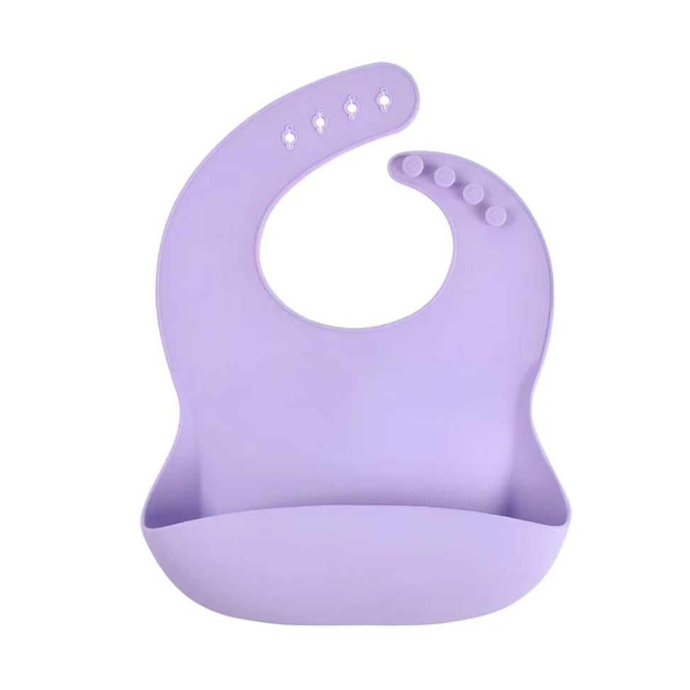 Babero de Silicona Lila