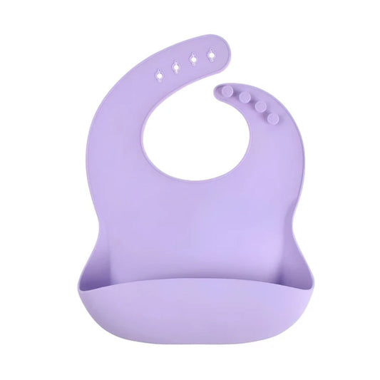 Babero de Silicona Lila