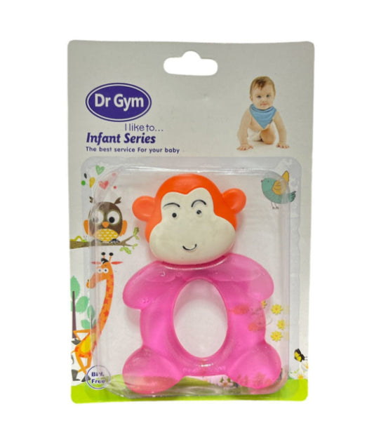 Mordedor Refrigerable Monito Rosa