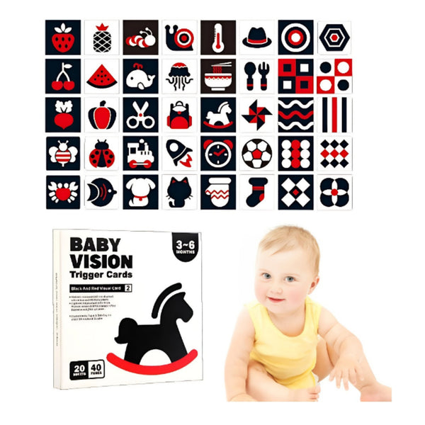 Tarjetas de Estimulación Visual Alto Contraste 3 a 6 Meses: foto 5