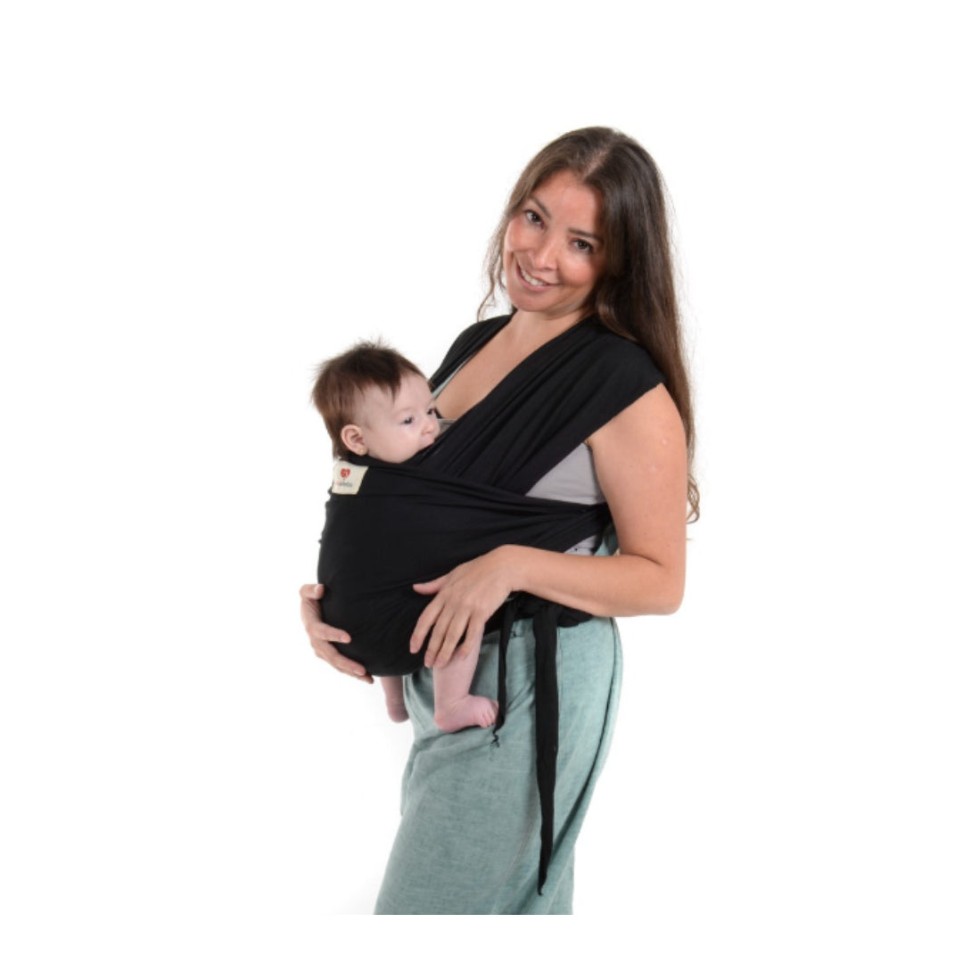 Fular Algodón Semielasticado Negro