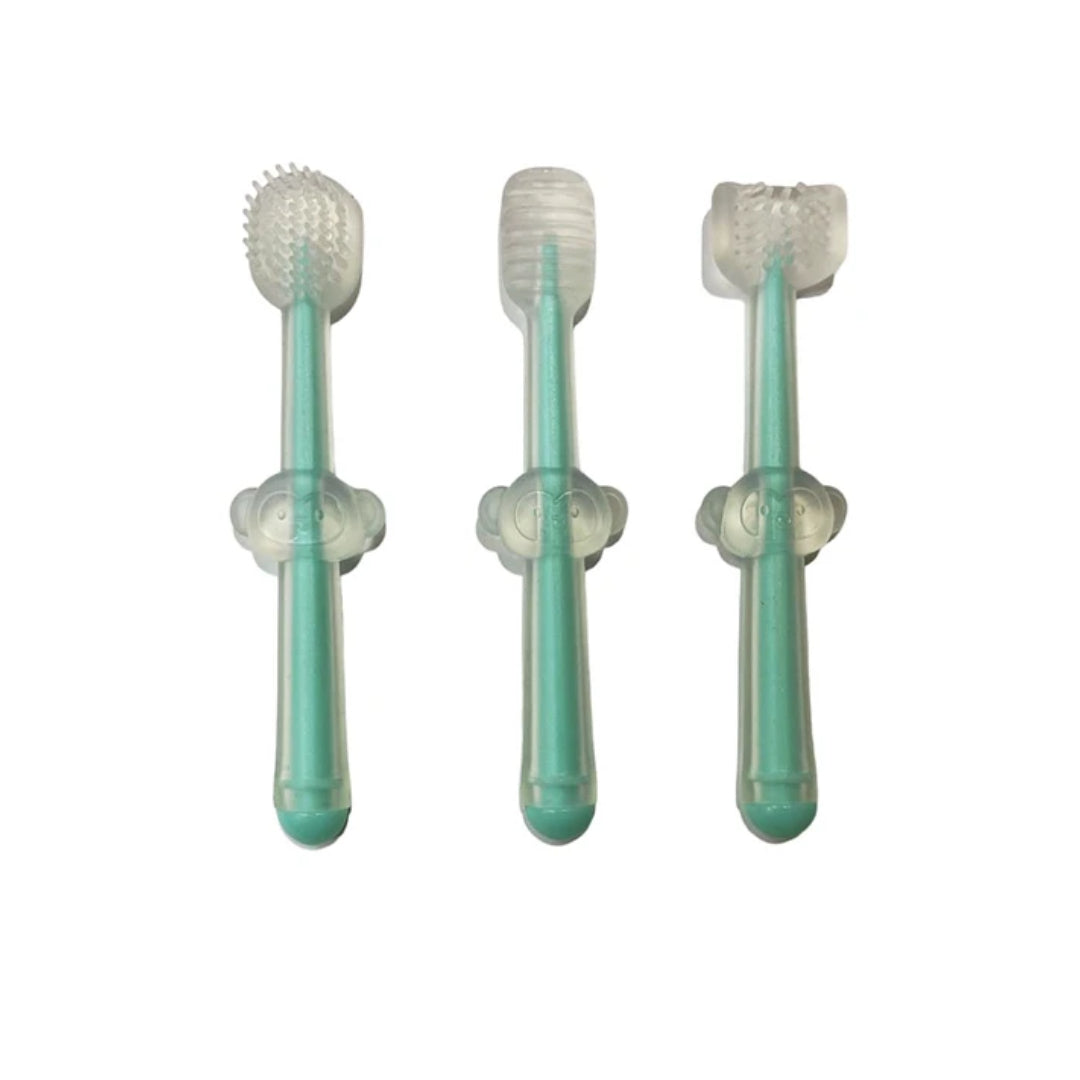 Set 3 Cepillos Dentales de Silicona