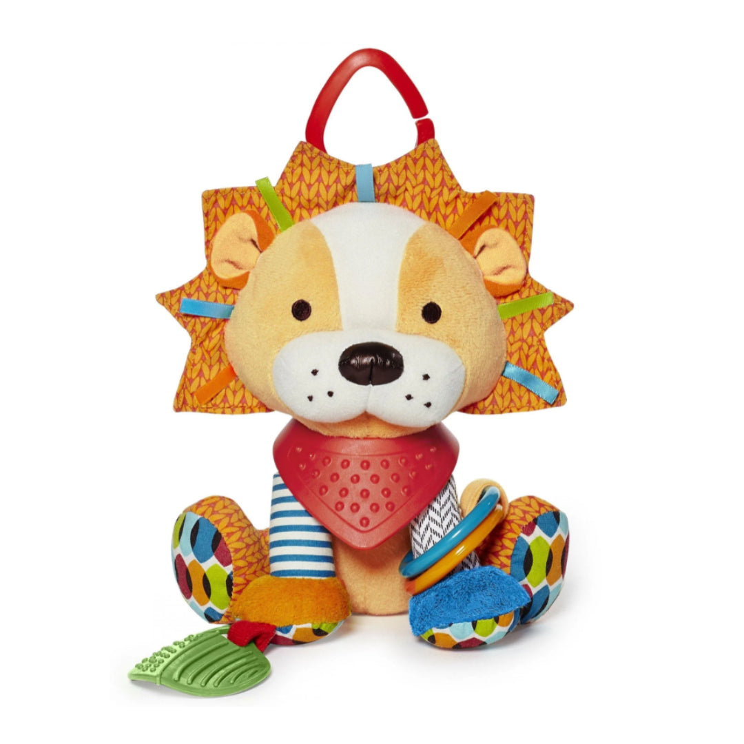 Peluche Estimulación Sonajero León Amarillo