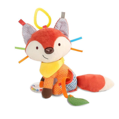 Peluche Estimulación Sonajero Zorrito Burdeo