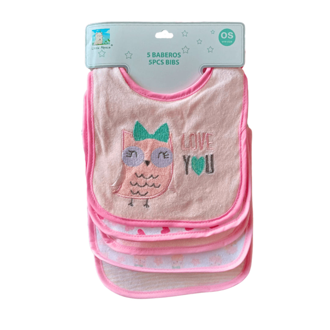 Pack 5 Baberos Colección Aurora