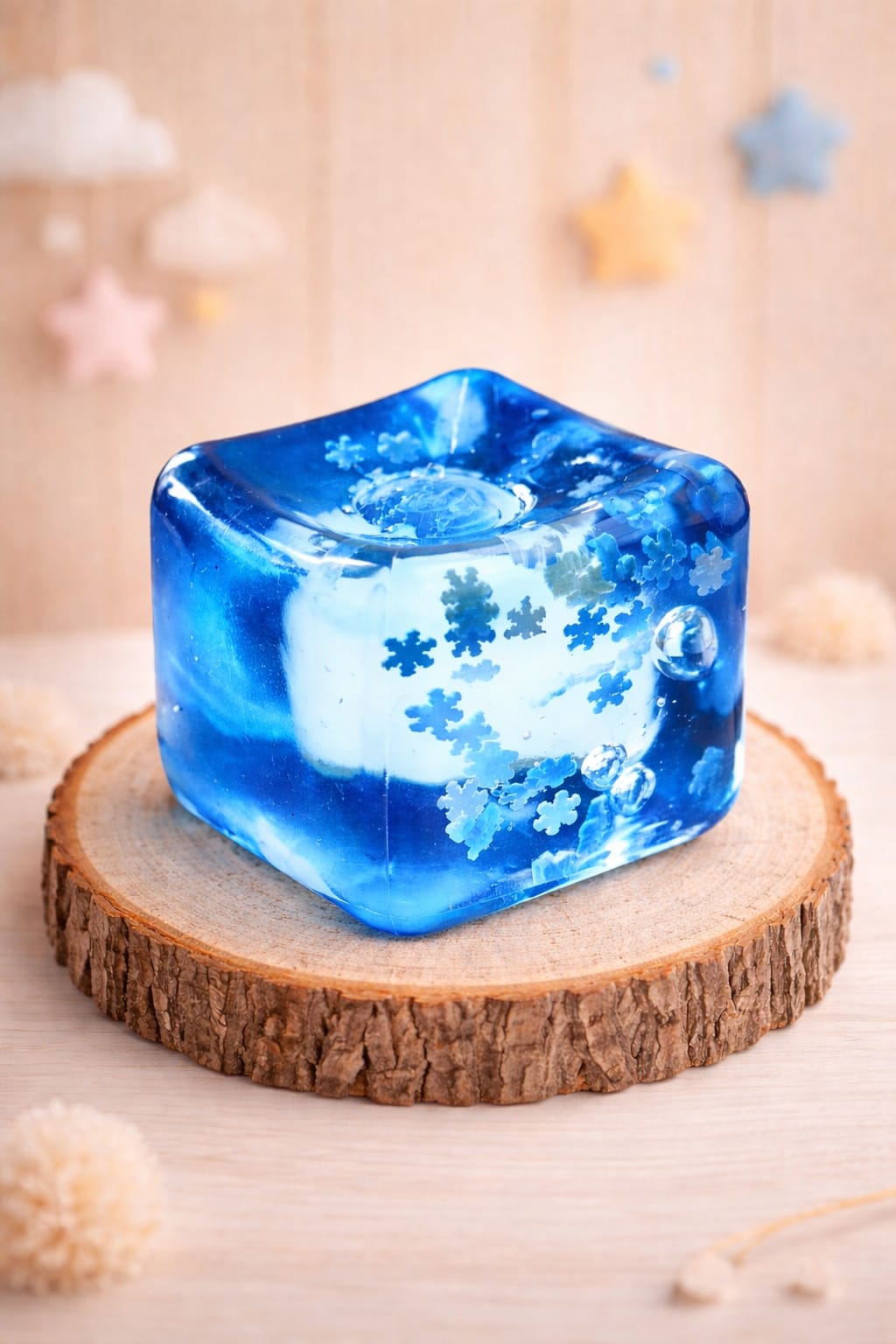 Cubo Squishy de Silicona Escarcha
