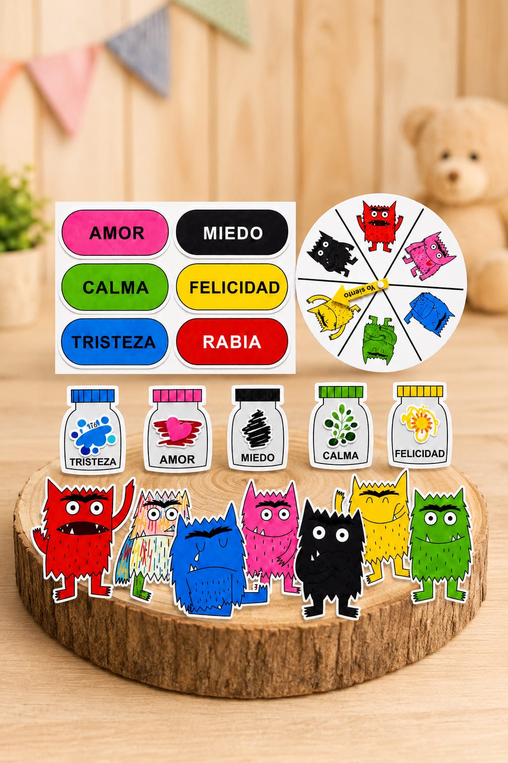 Juego Didactico Monstruitos de Emociones