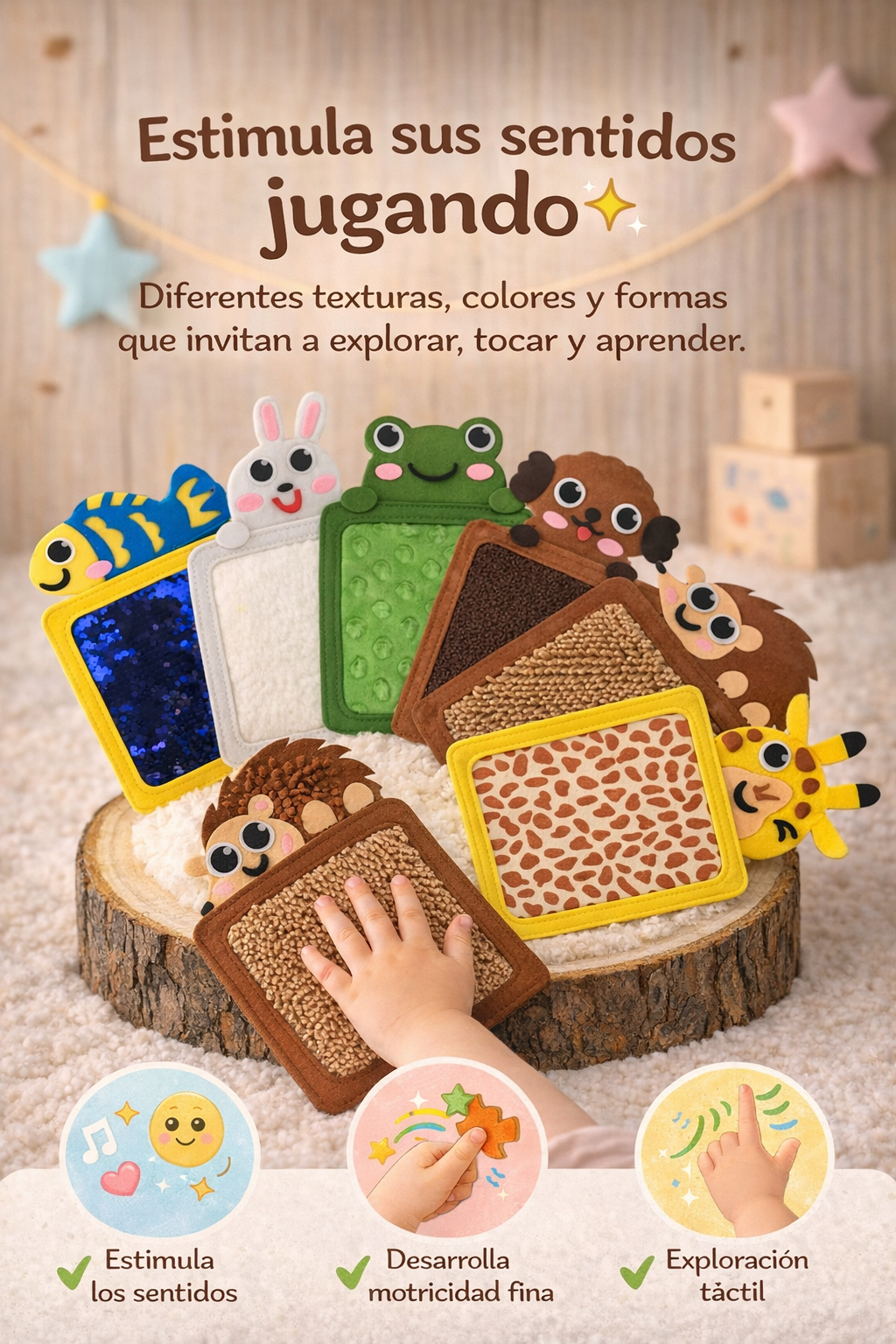 Set 8 Tarjetas Sensoriales