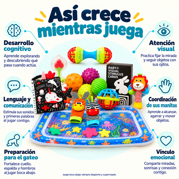 Así crece mientras juega: beneficios de los juguetes de la Box 0 a 6 meses