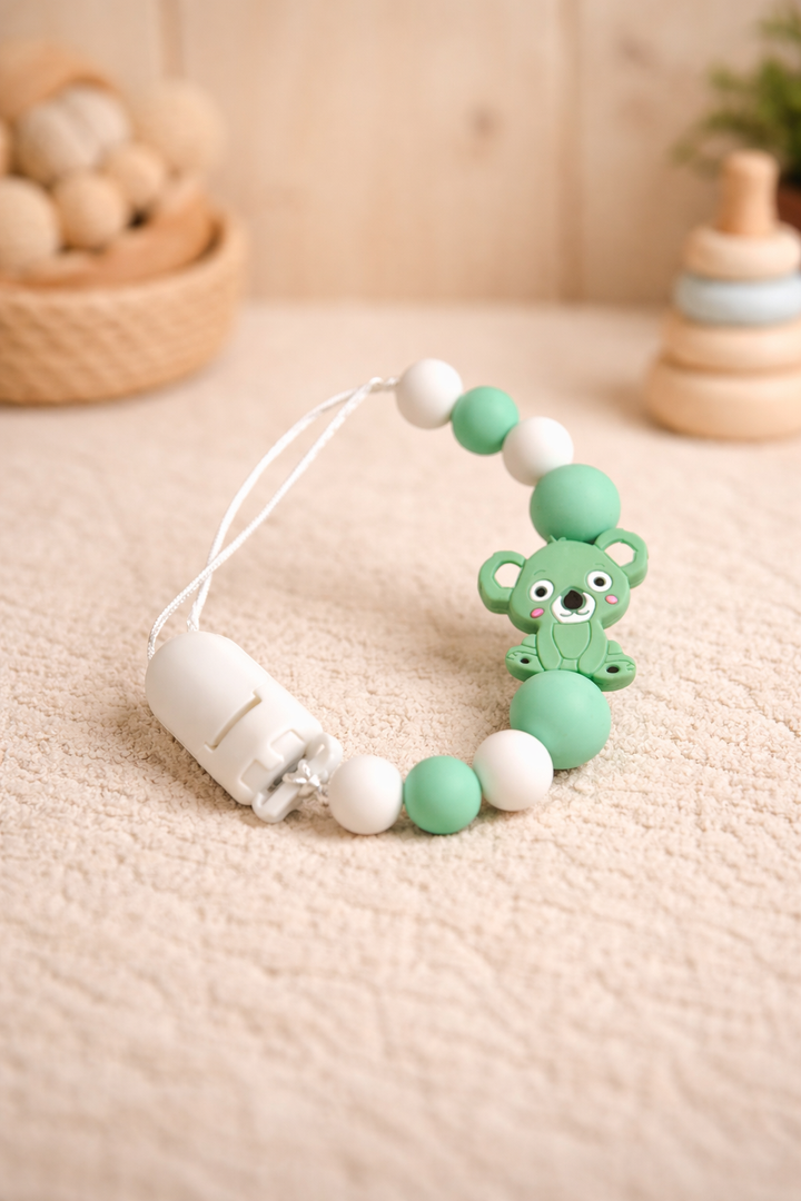 Porta Chupetes de Silicona Koala