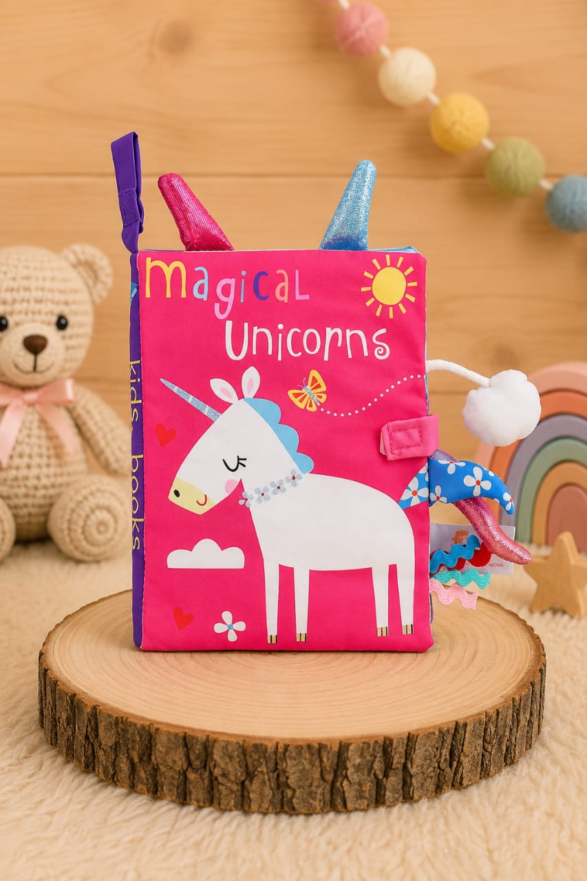 Libro Sensorial de Tela Diseños en Colores