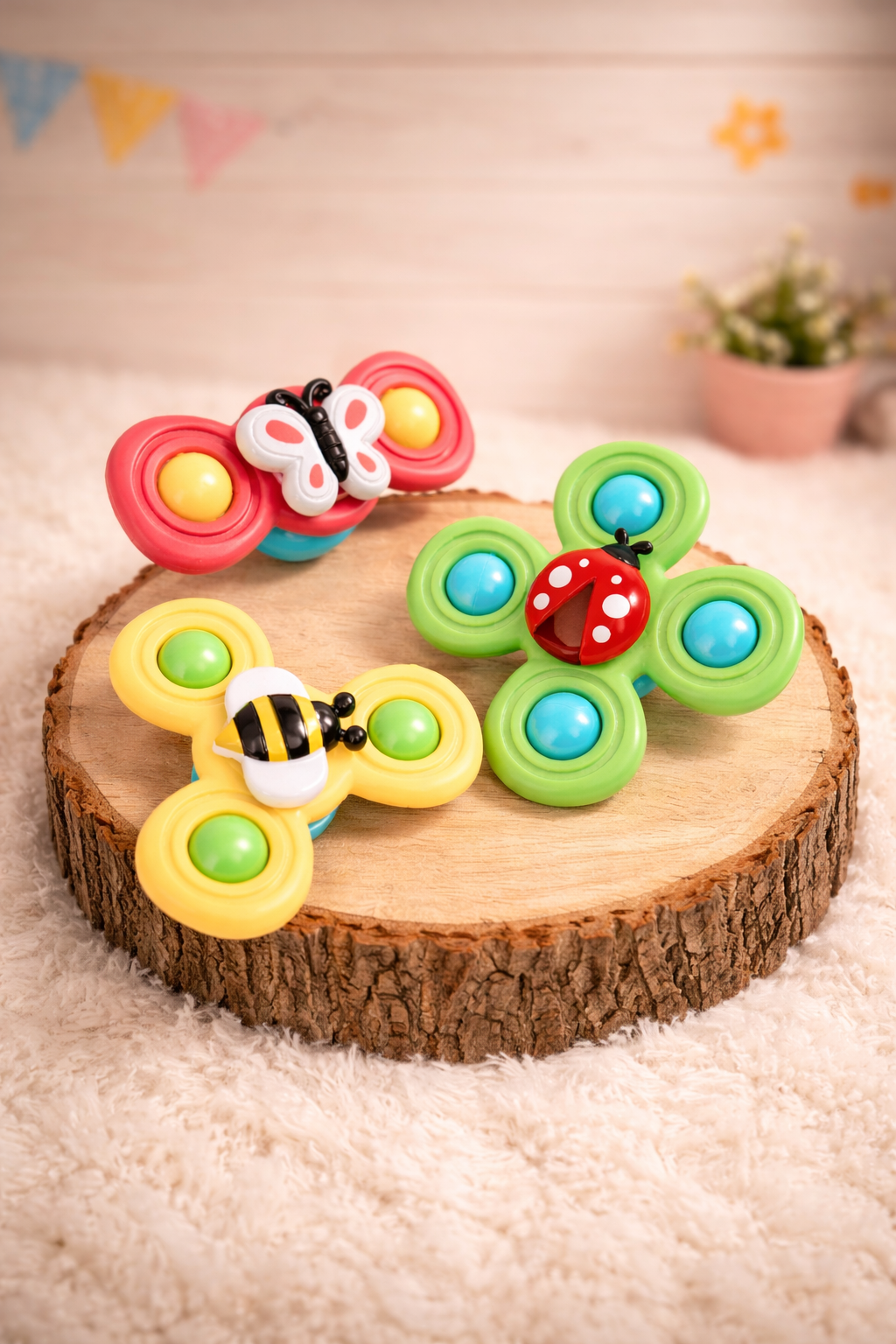 Set 3 Spinner con Ventosa