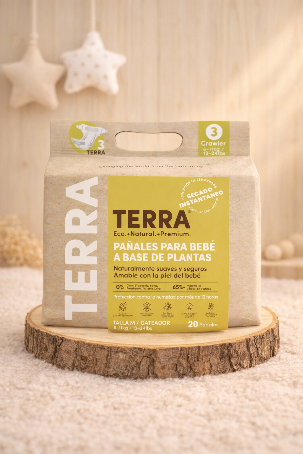 Pañales Terra Talla M Biodegradables