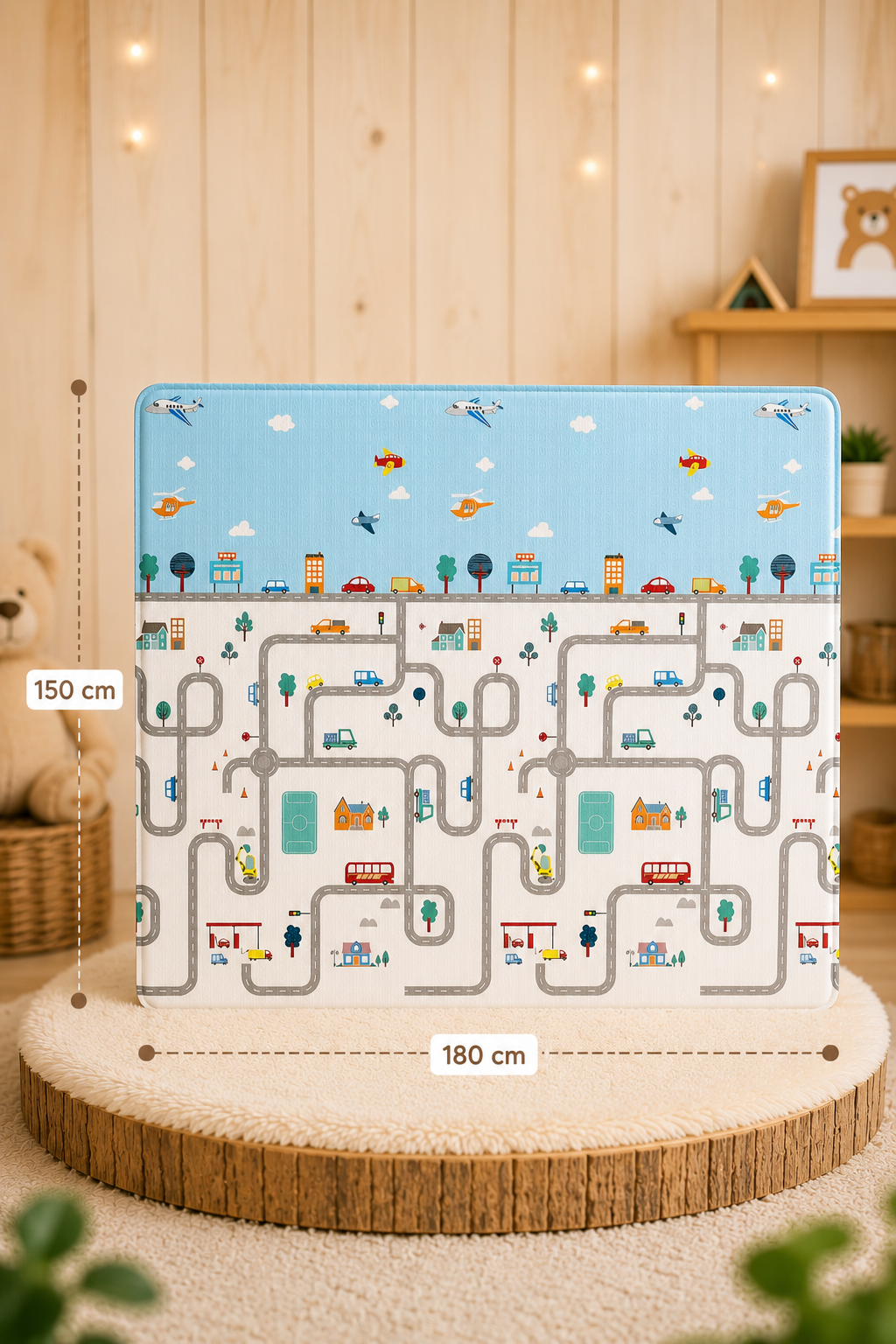 Alfombra Playmats Antigolpes 150x180 Tribu y Pista