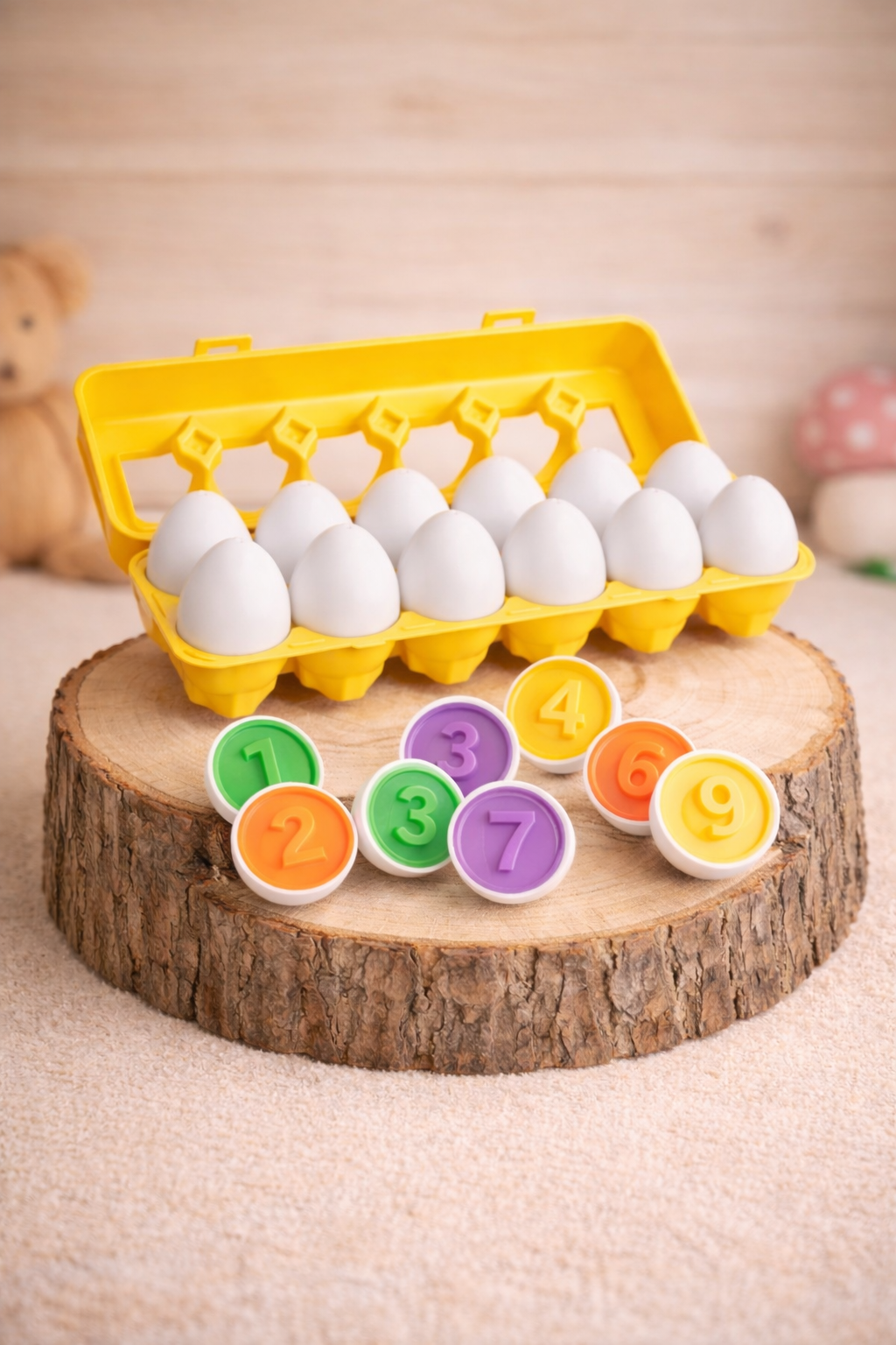 Huevos de Encaje Formas y Colores Amarillo