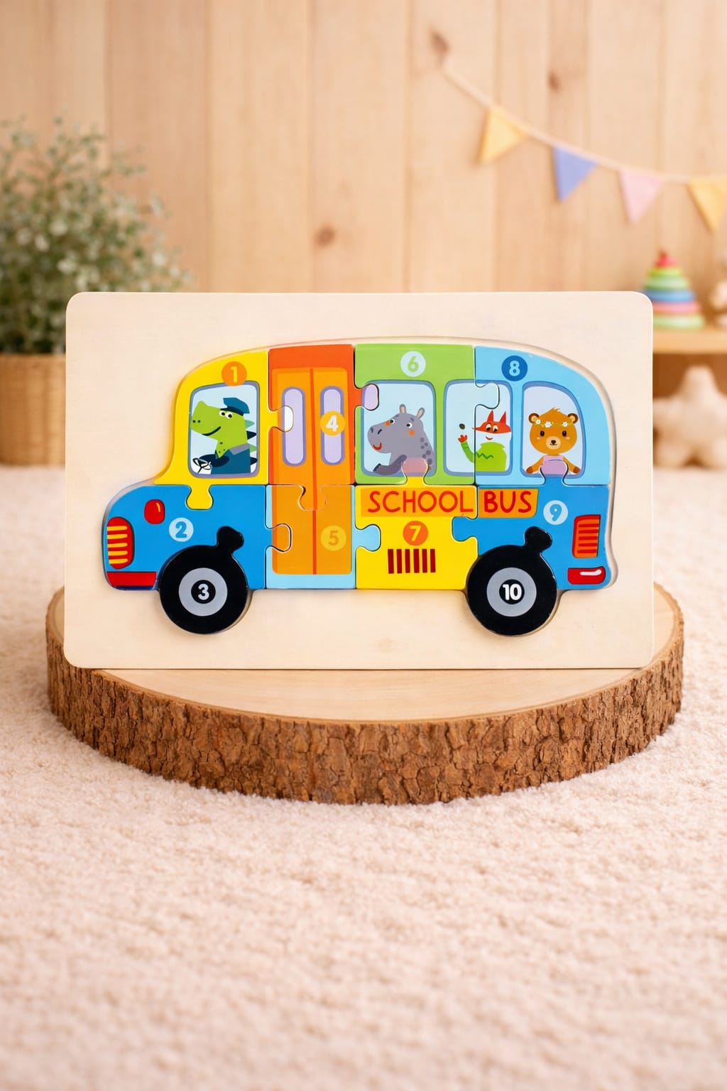 Rompecabezas de Madera Medios de Transporte