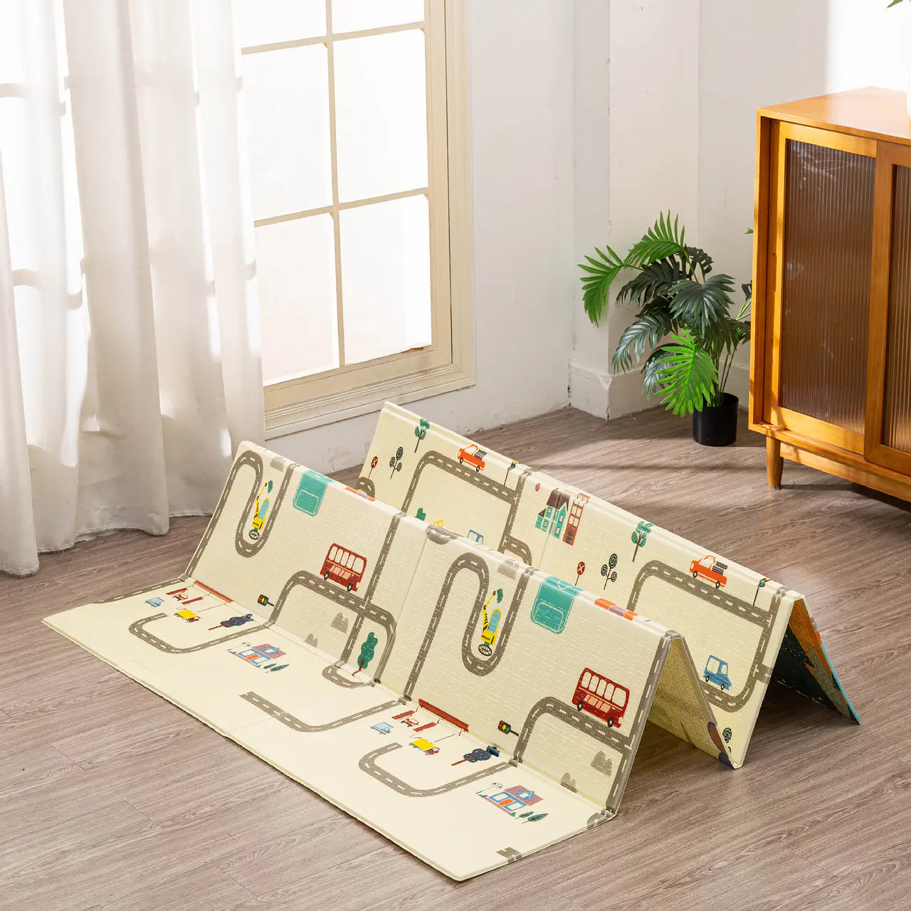 Alfombra Playmats Antigolpes 150x180 Tribu y Pista
