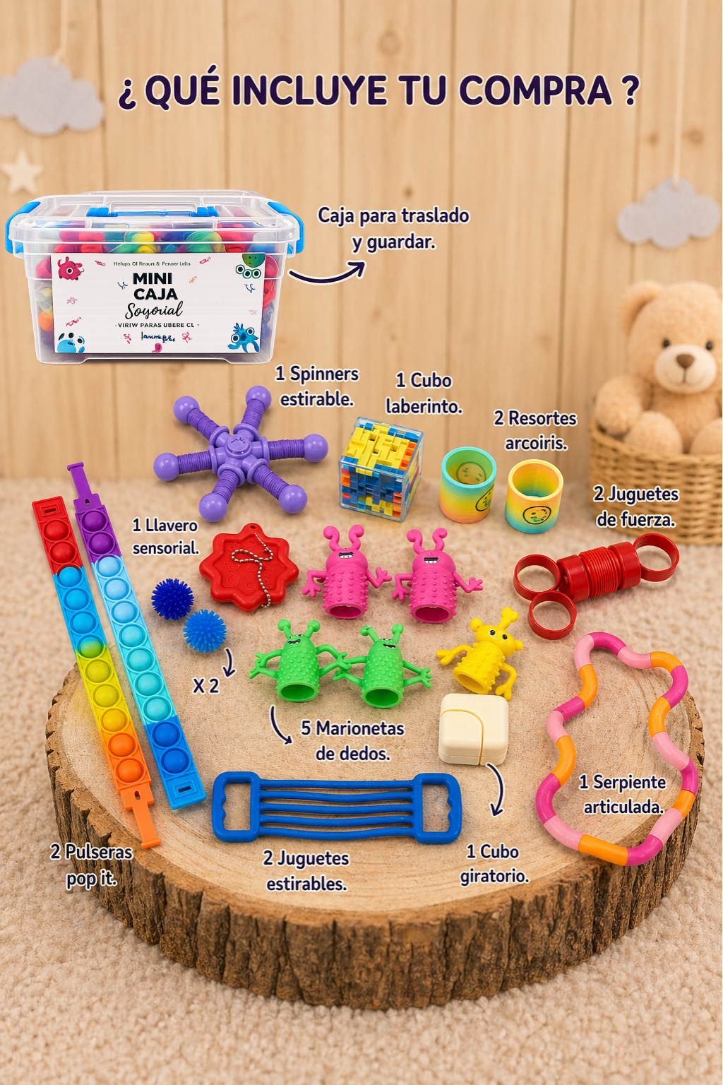 Caja Sensorial 20 Artículos