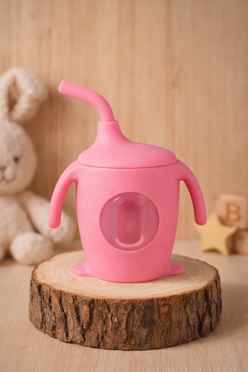 Vaso de Silicona con Bombilla