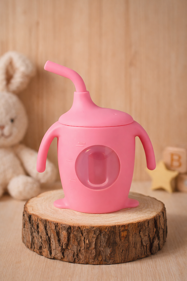 Vaso de Silicona con Bombilla