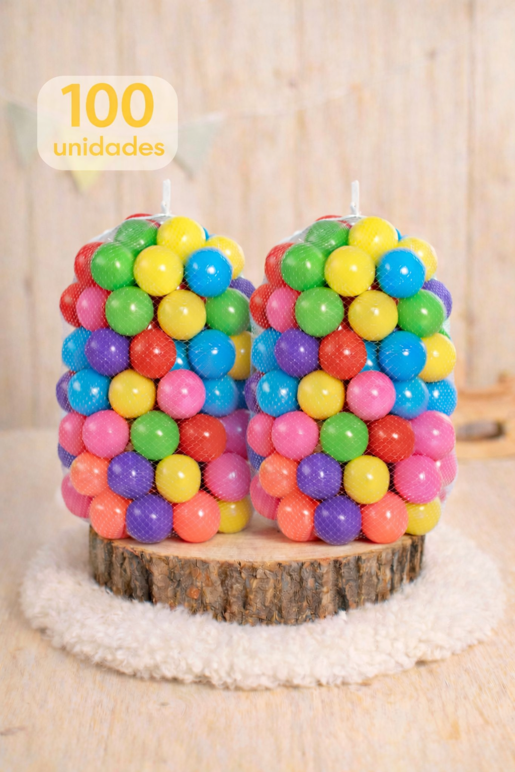 Pelotas Plásticas 100 Unds