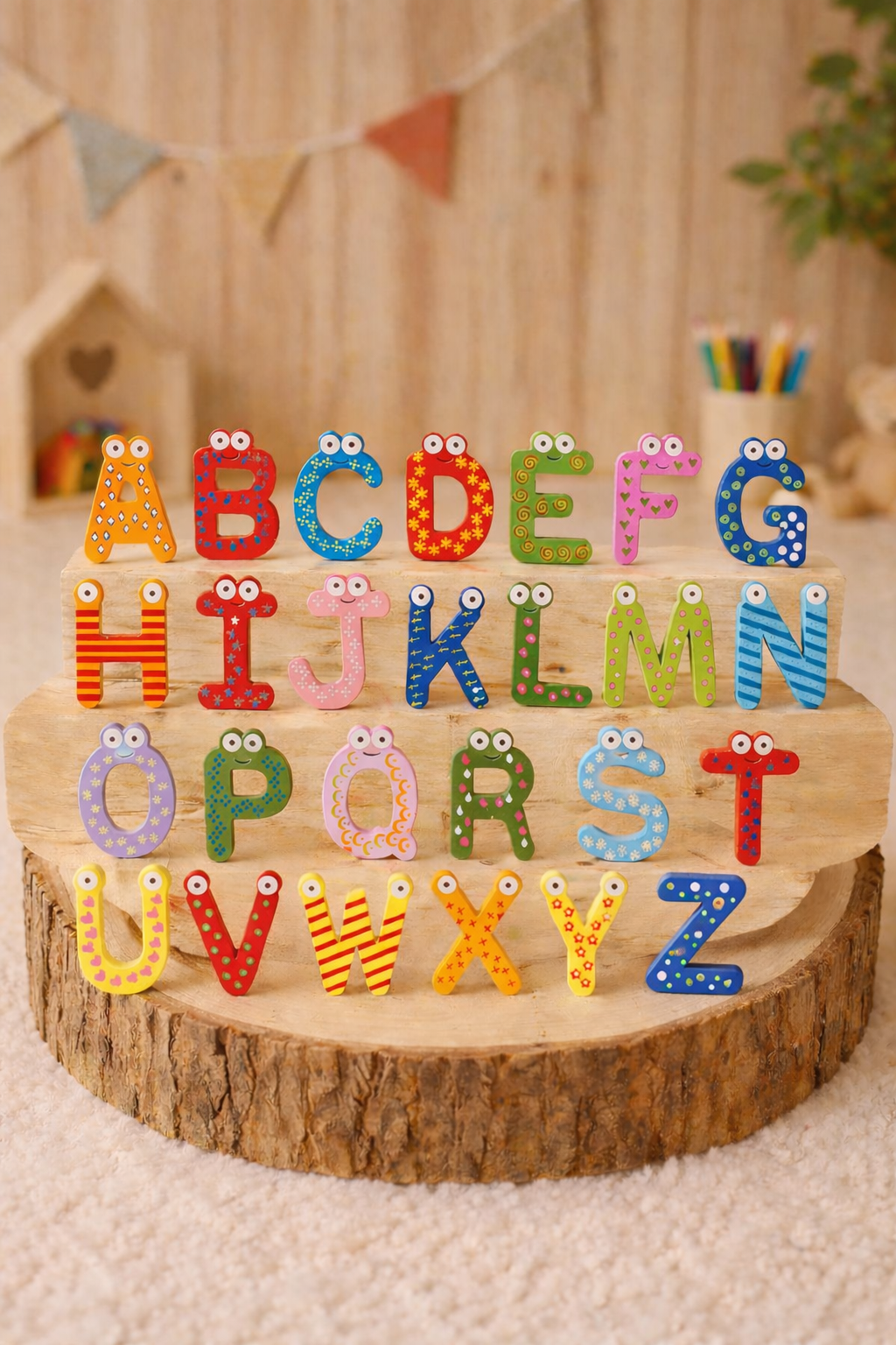 Letras Magnéticas de Madera