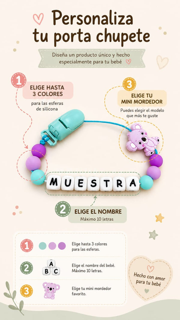 Porta Chupete Personalizado: foto 2