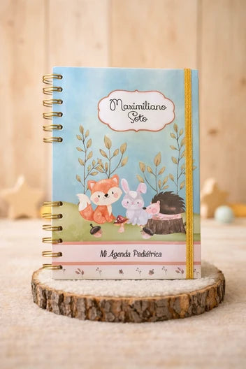 Agenda Pediátrica Personalizada Amigos Puercoespín
