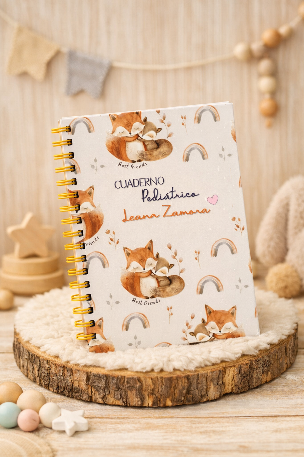 Agenda Pediátrica Personalizada con Nombre