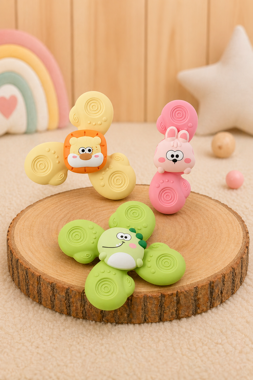Set 3 Spinner con Ventosa