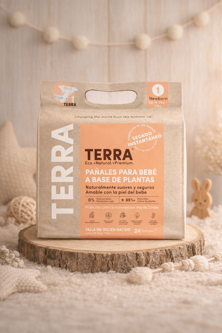 Pañales Terra Talla RN Biodegradables