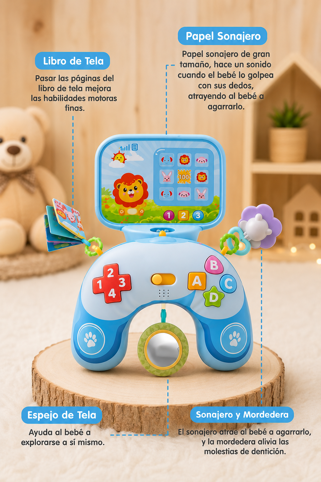 Cojín Sensorial Tummy Time