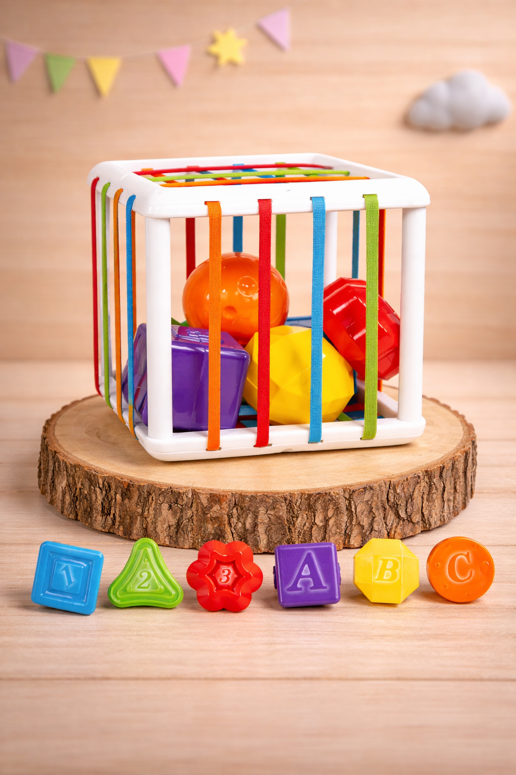 Cubo Sensorial 6 Figuras