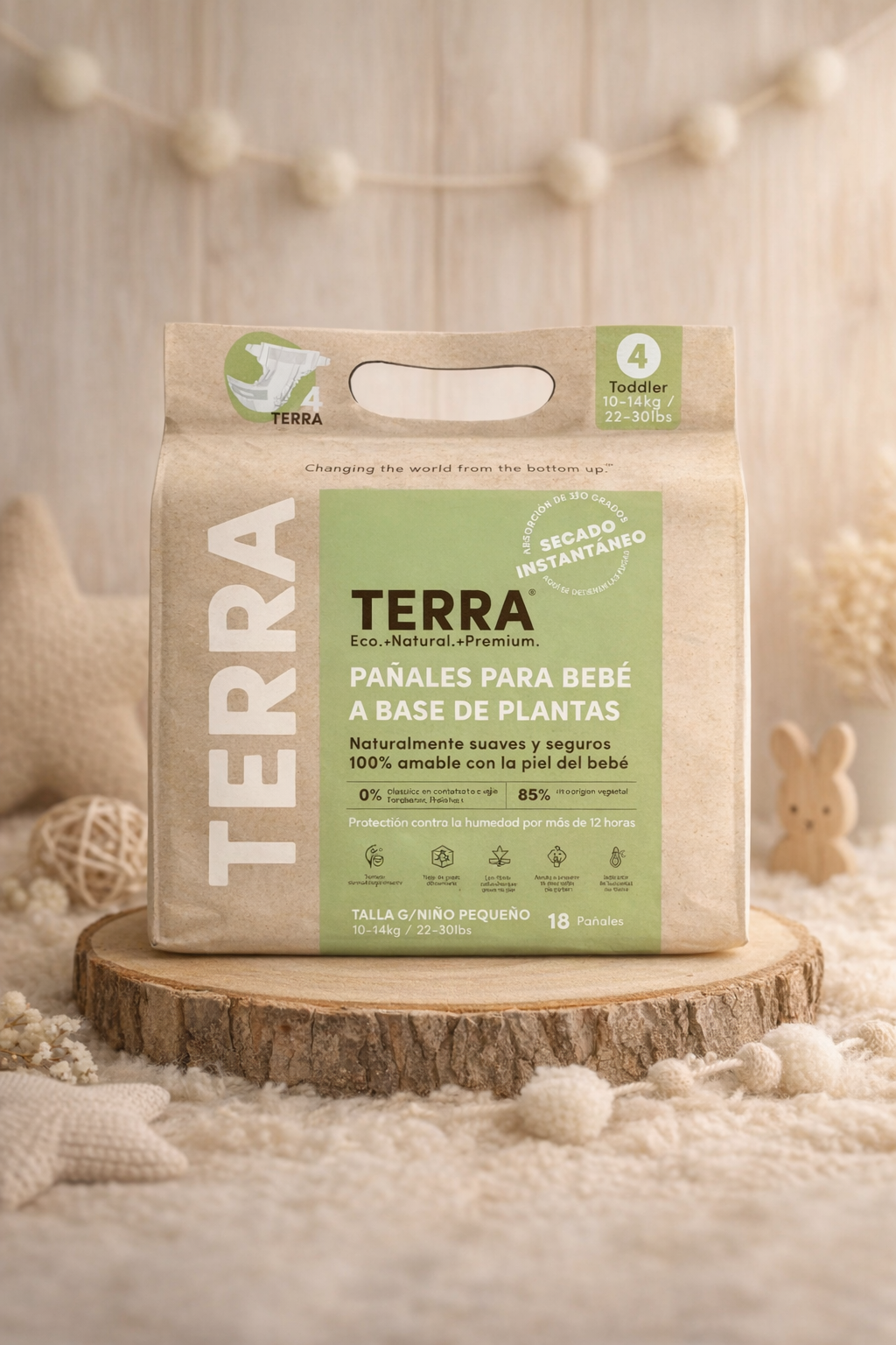 Pañales Terra Talla G Biodegradables