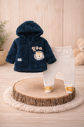Conjunto de Felpa Azul Tigre Bebé